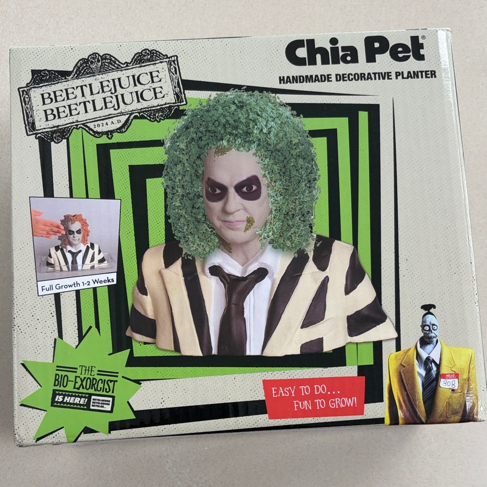 Chia pet Beetlejuice beetlejuice   New in box